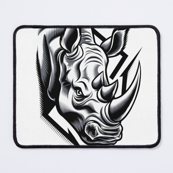 Item preview, Rhino logo. An animal design for wild t-shirts. designed and sold by FusiTink.