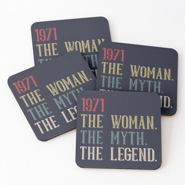 Item preview, 1971 The Woman The Myth The Legend Cool 54th Birthday Gift Funny Vintage Retro Style 54 Year Old Bday Gifts for Women designed and sold by BCNDesign.