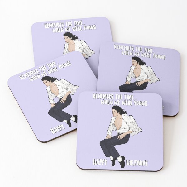 Item preview, Michael - Remember The Time When We Were Young - Happy Birthday designed and sold by PopShopDesignFR.