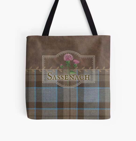 Item preview, Outlander - Sassenach Leather and Tartan with Thistles and Leaves designed and sold by dealchica.