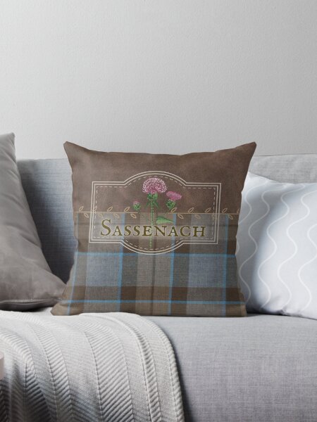 Item preview, Outlander - Sassenach Leather and Tartan with Thistles and Leaves designed and sold by dealchica.
