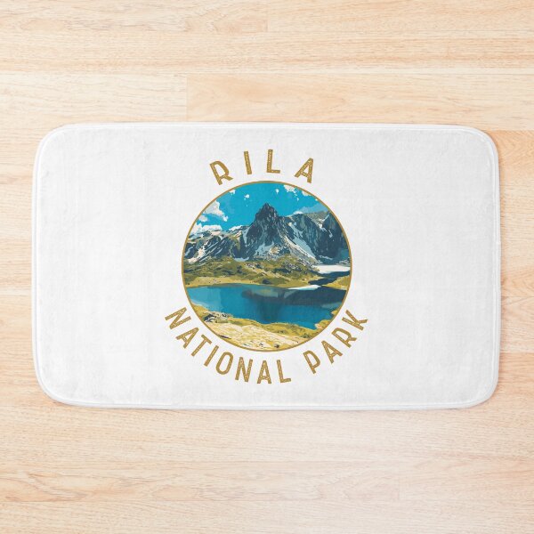 Item preview, Rila National Park Bulgaria Retro Distressed Circle designed and sold by KrisSidDesigns.