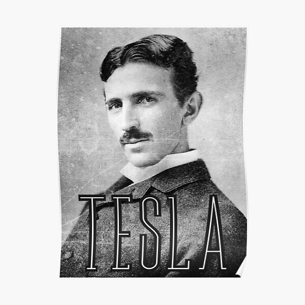 Nikola Tesla Posters Redbubble