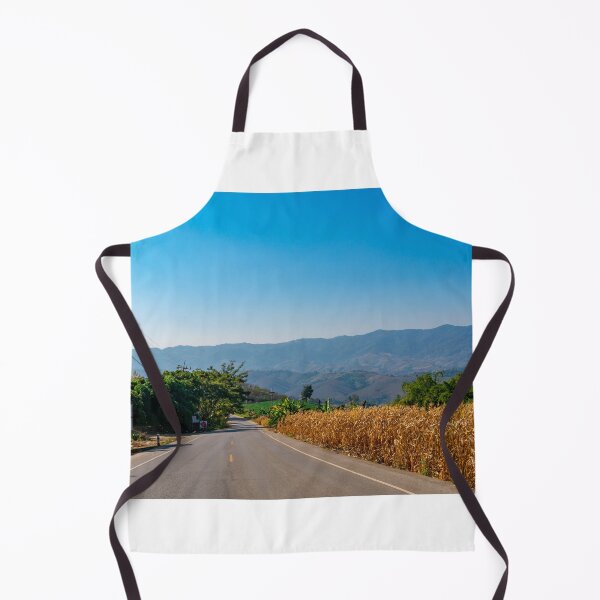 Item preview, Empty road and mountains against clear blue sky designed and sold by PitakChai93.