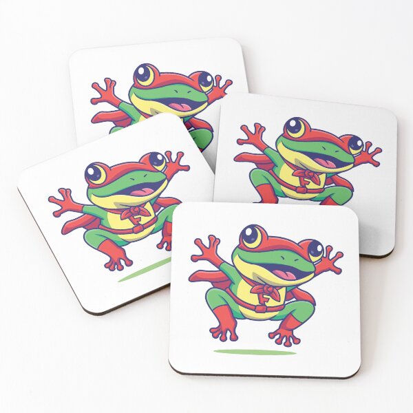 Item preview, Super Frog Hero - Fun & Vibrant Cartoon Design designed and sold by Denny-Danny.