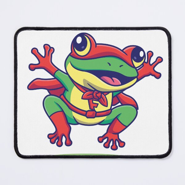 Item preview, Super Frog Hero - Fun & Vibrant Cartoon Design designed and sold by Denny-Danny.