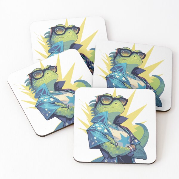 Item preview, Cool Lizard Vibes - Stylish & Confident Reptile Illustration designed and sold by Denny-Danny.