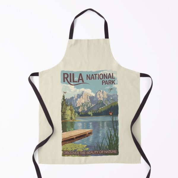 Item preview, Rila National Park Bulgaria Illustration Travel Art Vintage designed and sold by KrisSidDesigns.