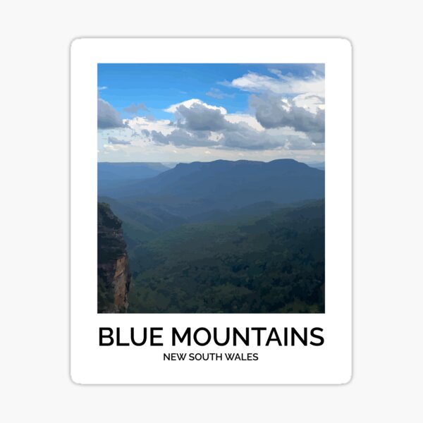 Artikel-Vorschau von Blue Mountains - Reiseposter Australien, designt und verkauft von Wild Essentials.