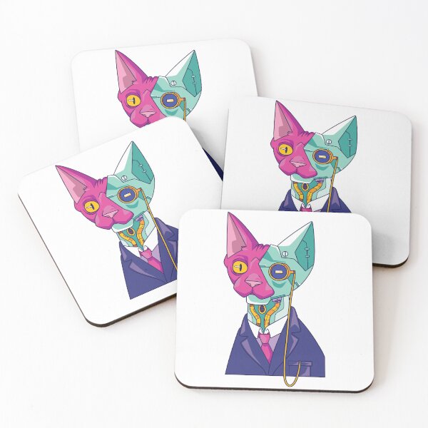 Item preview, Cyberpunk Sphinx Cat - Futuristic AI Feline designed and sold by Denny-Danny.