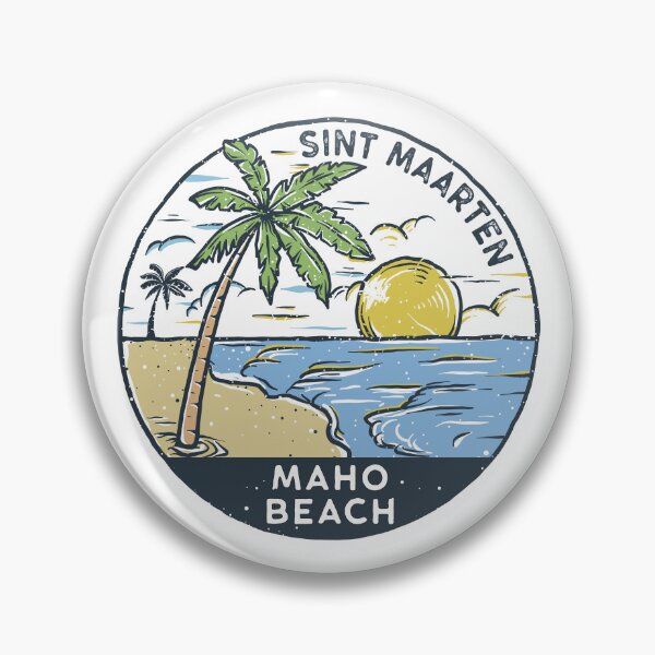 Item preview, Maho Beach Sint Maarten Vintage designed and sold by KrisSidDesigns.