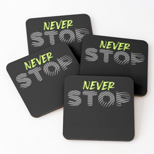 Item preview, Never Stop - Motivational Typography Design designed and sold by redwolf92.