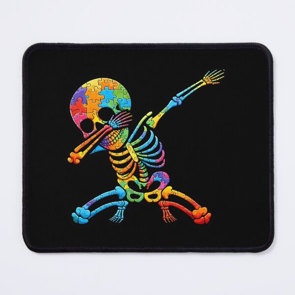 Item preview, Dabbing Puzzle Skeleton - Autistic Girl & Boy  designed and sold by Smix Pixels.