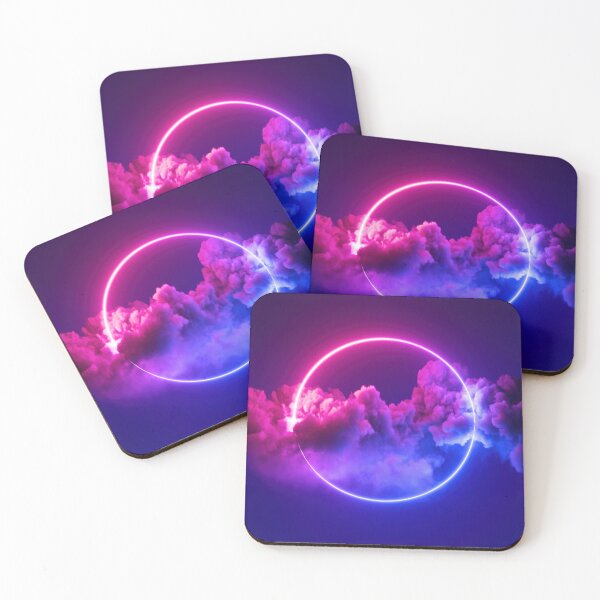 Artikelvorschau, Neonkreiswolken entworfen und verkauft von RainnzStickerz.