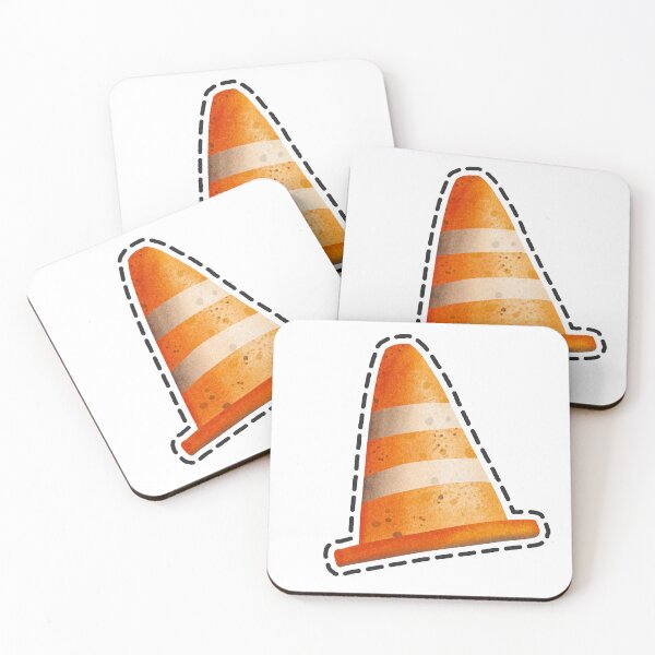 Item preview, Orange Traffic Cone - Watercolor Sticker Art designed and sold by Pichitsak1415.