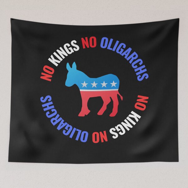 Item preview, no kings no oligarchs designed and sold by TEEJAMBOREE.