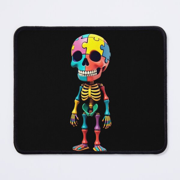 Item preview, Autism Cute Puzzle Skeleton - Autistic Girl & Boy designed and sold by Smix Pixels.