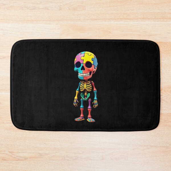 Item preview, Autism Cute Puzzle Skeleton - Autistic Girl & Boy  designed and sold by Smix Pixels.