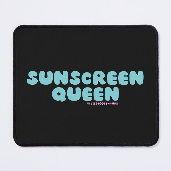 Item preview, Sunscreen Queen, sunscreen everyday, wear your SPF, v26b, blue, green, aqua | @lilsboobthangs designed and sold by lilsboobthangs.
