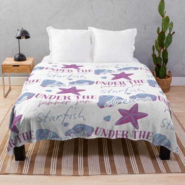 Item preview, Starfish Dreams Under The Summer Sun With Blue Seashells designed and sold by SplashTastic.