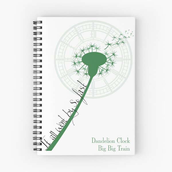 Item preview, Dandelion Clock - Big Big Train - All Went By (Black Text) designed and sold by DescribeThePath.