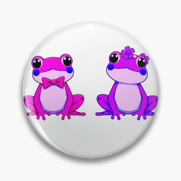 Item preview, Purple Mrs. Frog and Ms. Frog Art - Sticker Set of Two designed and sold by Earth Nature Creations.