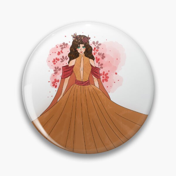 Artikelvorschau, Juli-Prinzessin in großen braunen gewachsen | braune Haare Mode Illustration digitale Kunst entworfen und verkauft von tenkenryujin.