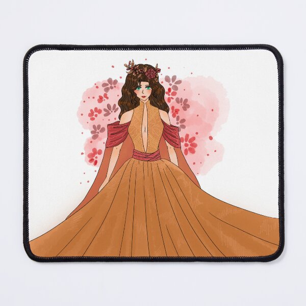 Artikelvorschau, Juli-Prinzessin in großen braunen gewachsen | braune Haare Mode Illustration digitale Kunst entworfen und verkauft von tenkenryujin.