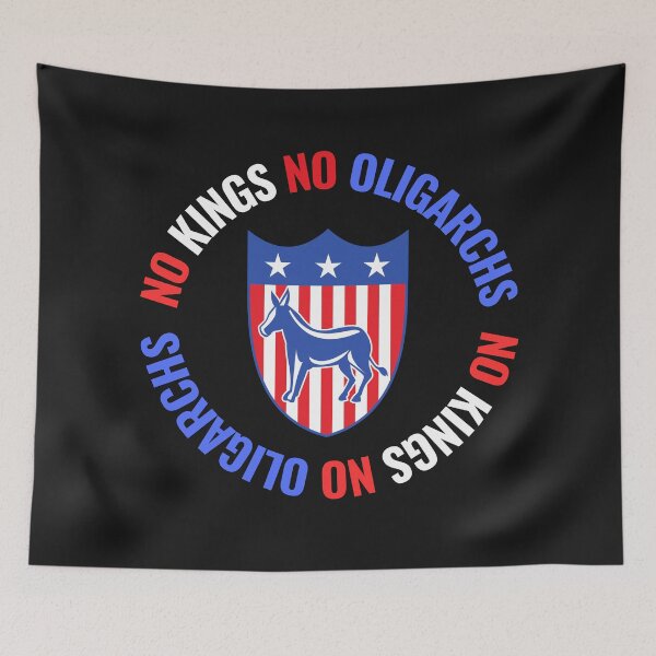 Item preview, no kings no oligarchs designed and sold by TEEJAMBOREE.
