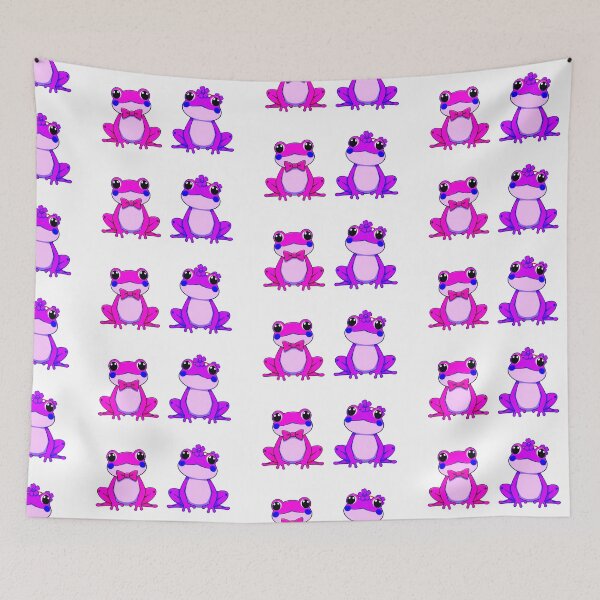 Item preview, Purple Mrs. Frog and Ms. Frog Art - Sticker Set of Two designed and sold by Earth Nature Creations.