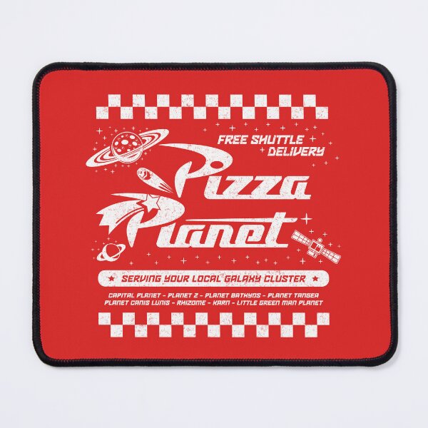 Item preview, Pizza Planet Free Shuttle Delivery designed and sold by Candywrap Studio.