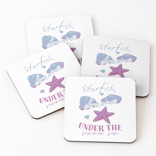 Item preview, Starfish Dreams Under The Summer Sun With Blue Seashells designed and sold by SplashTastic.