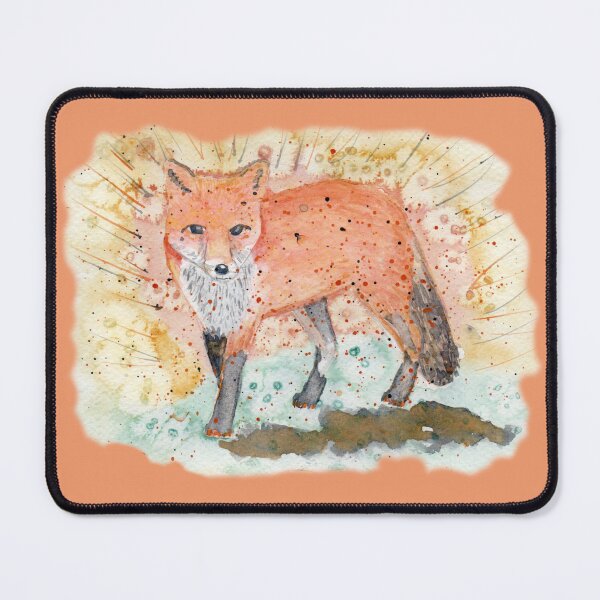 Item preview, Watercolour splashy fox designed and sold by marinettesshop.