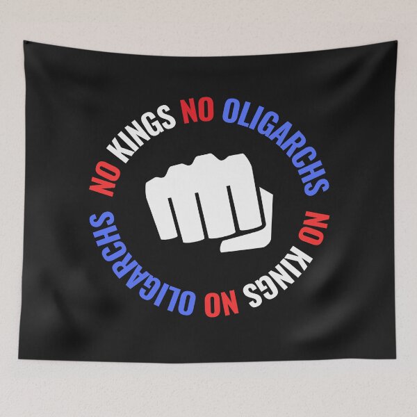 Item preview, no kings no oligarchs designed and sold by TEEJAMBOREE.