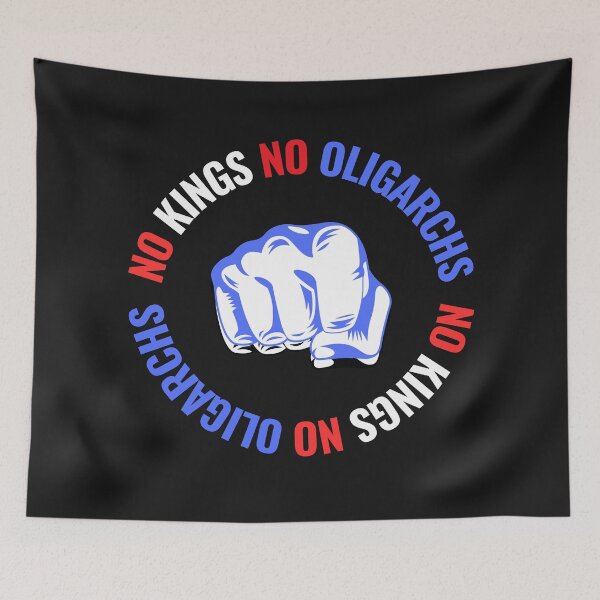 Item preview, no kings no oligarchs designed and sold by TEEJAMBOREE.