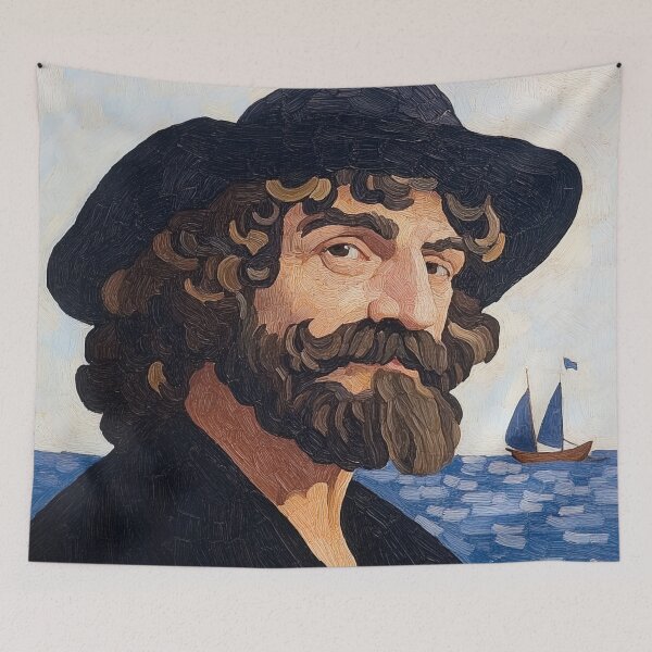 Item preview, Captain William Kidd | Post-impressionist painting style designed and sold by ComicsFactory.