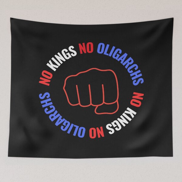 Item preview, no kings no oligarchs designed and sold by TEEJAMBOREE.