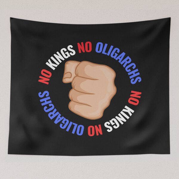 Item preview, no kings no oligarchs designed and sold by TEEJAMBOREE.