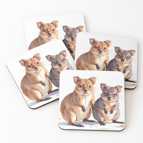 Item preview, Quokkas watercolour designed and sold by MoonMonkeyNbear.
