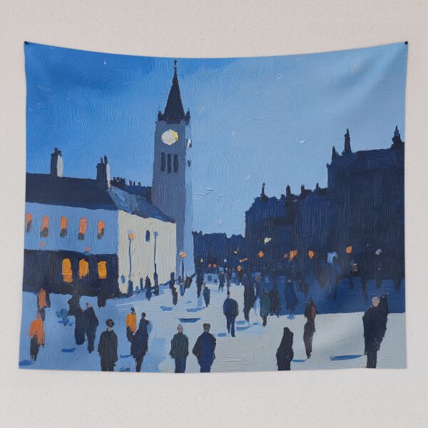 Item preview, Cardiff | Post-impressionist painting style designed and sold by ComicsFactory.