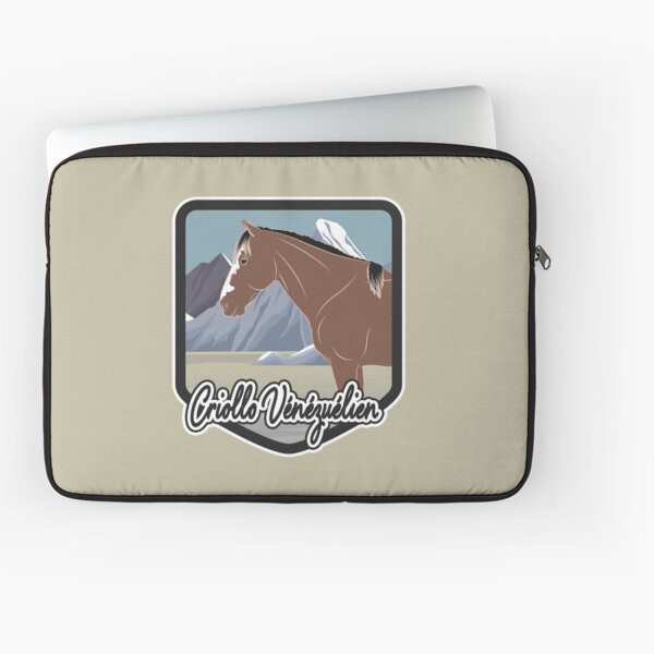 Aperçu de l'œuvre Cheval Criollo Vénézuélien, blason et armoirie cheval rouanné, cheval d'allure, races de chevaux du Venezuela créée et vendue par WebEquitation®.