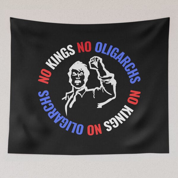 Item preview, no kings no oligarchs designed and sold by TEEJAMBOREE.
