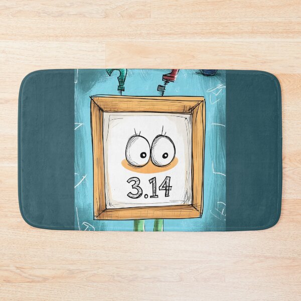 Item preview, Silly Pi with Personality – 3.14 Gets Playful with a Goofy Witty Eyes, Cheeky Smile and Lots of Charm Digital AI Art designed and sold by FUNqoosh.