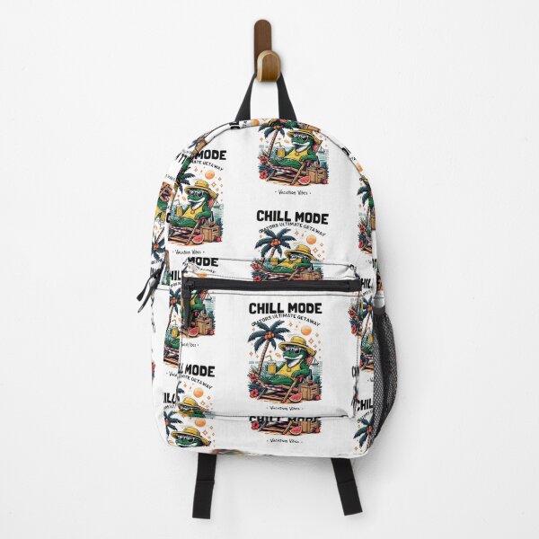 Item preview, Chill Alligator Enjoying a Summer Vacation by the Beach – Fun Tropical Getaway Art designed and sold by Colorful-Garden.