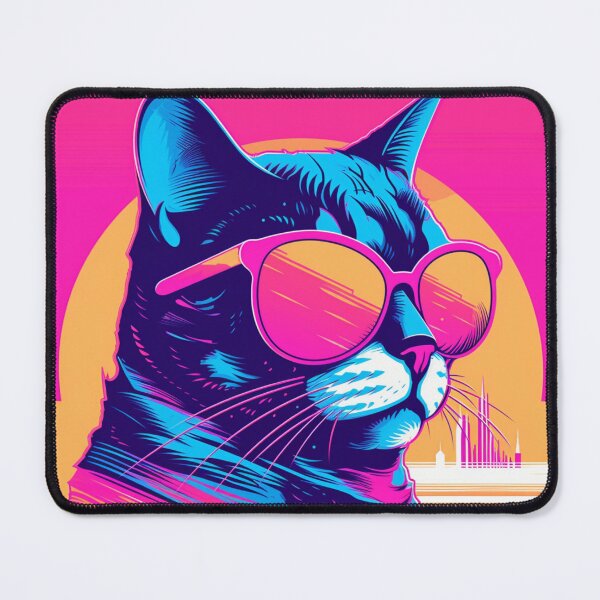 Item preview, Neon Cool Cat - Retro Aesthetic designed and sold by Denny-Danny.