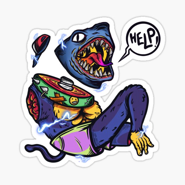 Item preview, Electric Shark Monkey designed and sold by GUFFOW.