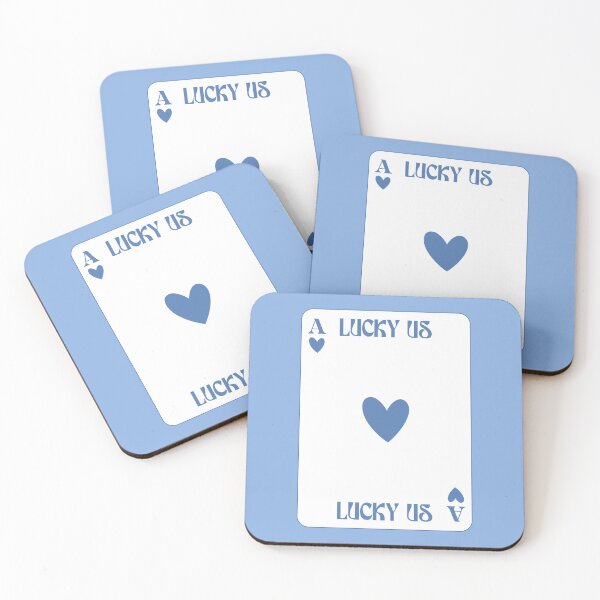 Item preview, Ace of Hearts Lucky Us Blue Coastal Cowgirl designed and sold by AestheticAnnette.