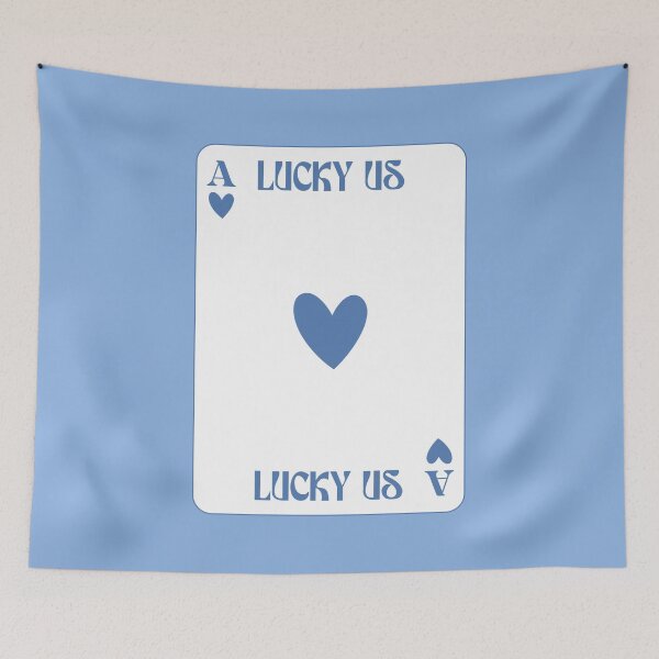 Item preview, Ace of Hearts Lucky Us Blue Coastal Cowgirl designed and sold by AestheticAnnette.