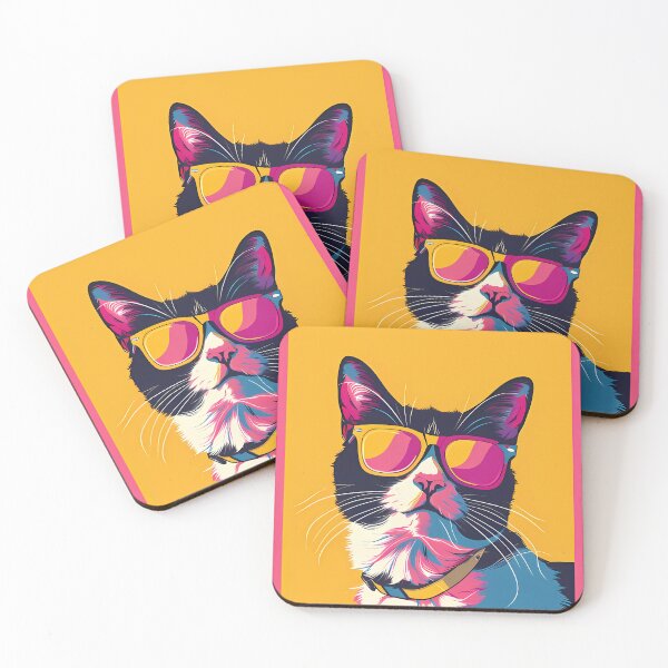 Item preview, Cool Cat Shades - Retro Pop Art designed and sold by Denny-Danny.