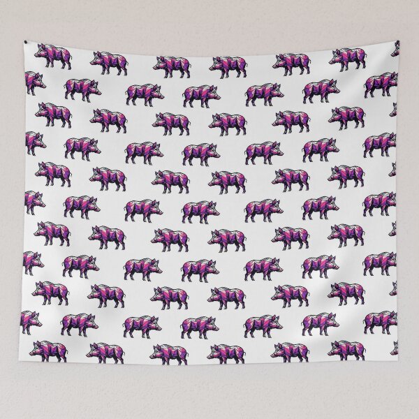 Item preview, Woo Pig Pattern designed and sold by Spike The Punch Design Co..